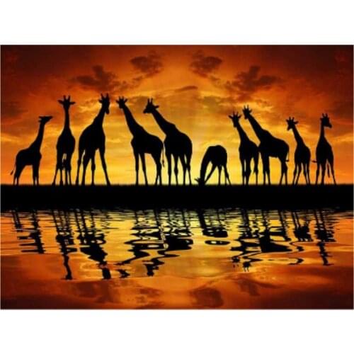 Giraffe, diamond cross embroidery, 5D square/round diamond painting, diamond mosaic, home decoration, Halloween gifts