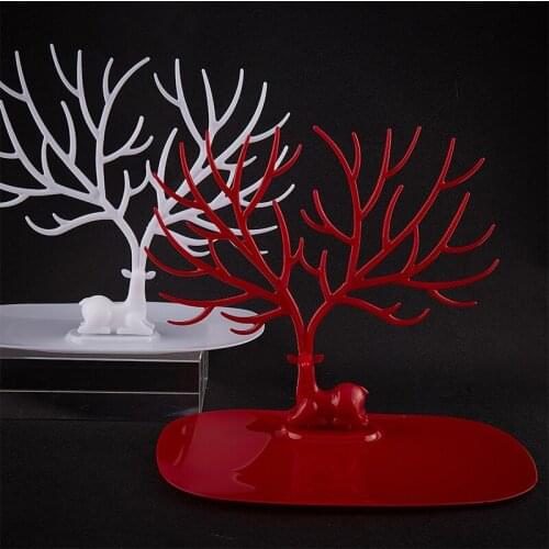 1PCS Deer Earrings Necklace Ring Pendant Bracelet Jewelry Cases&Display Stand Tray Tree Storage Jewelry