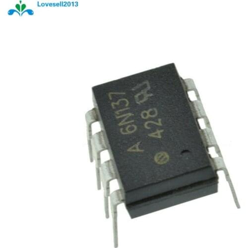 10PCS 6N137 DIP8 ISOLATOR 2.5KVRMS 1CH OPEN NEW GOOD QUALITY