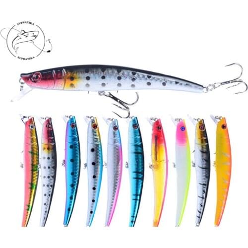 115mm/12g Artificial Minnow High Quality Fishing Lure Hard Bait Diving Depth0.6-1.8M Anti-Corrosion Plastic Fishing Bait