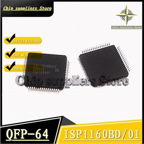2PCS) ISP1160BD/01 ISP1160BD QFP-64 USB interface IC controller chip New and original