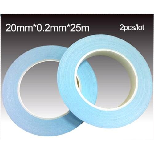 2pcs/lot Chip PCB LED Heatsink thermal tape Double Sided Thermal Conductive Adhesive tape Transfer Tape 20mmx25mx0.2mm