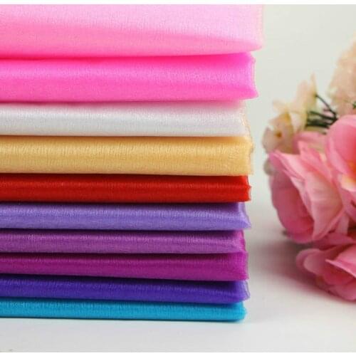 5M/Lot 48cm Romantic Snow Yarn Wedding Arches Sheer Crystal Organza Tulle Fabric For Festival Celebrate Party New Year Decor