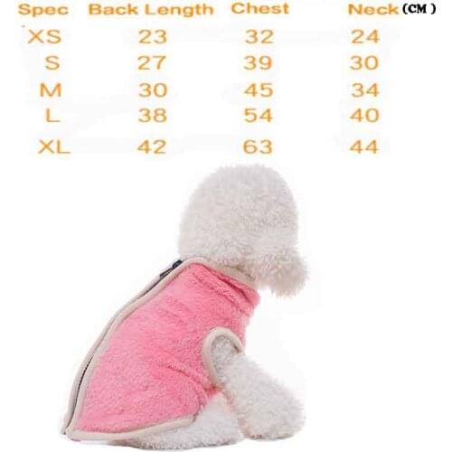 Fleece Clothing Korean Dog Clothes Jacket For Dogs Clothing Habit Pour Chien Warm Pet Vest Chihuahua Oat Jacket Puppy Outfit