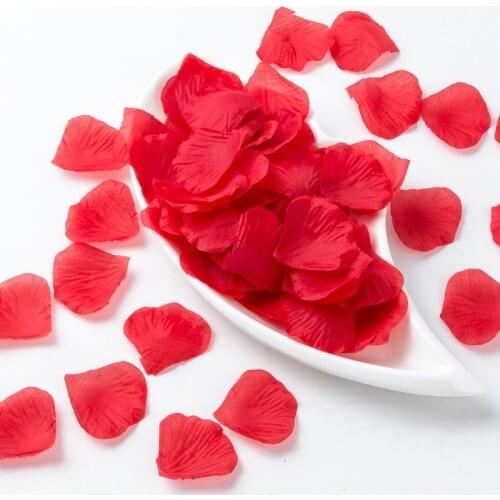 1000 pcs Artificial Flower Rose Petal Fake Petals Marriage Decoration Valentine Supplies Wedding Party Accessories Colorful 5z