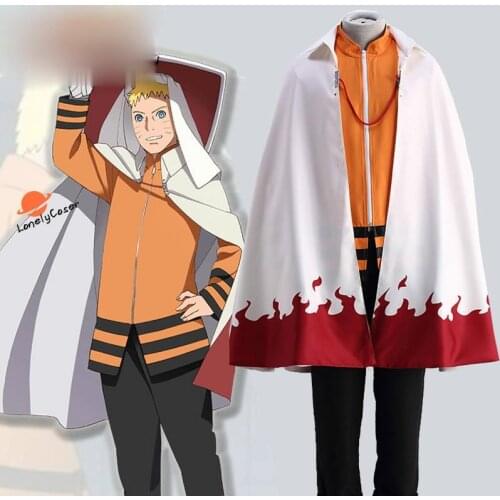 Japanese Anime the 7th Hokage Uzumaki Boruto Cosplay Costume Top+pants Cloak Halloween Masquerade Party Cosplay Suit Men