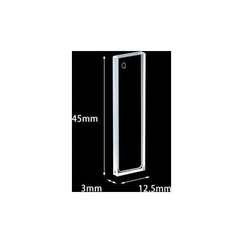 Quartz cuvette/optical path 0.5mm/175ul/UV transmission