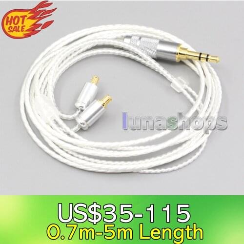 LN006652 Hi-Res Silver Plated 7N OCC Earphone Cable For Audio Technica ATH-CKR100 ATH-CKR90 CKS1100 CKR100IS CKS1100IS