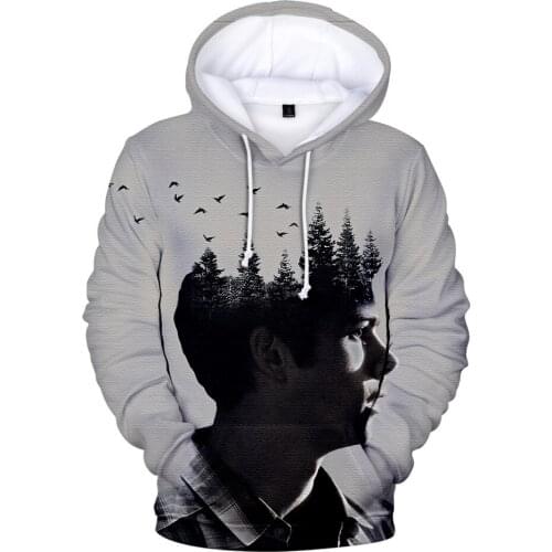 New popular TEEN WOLF 3D Hoodies Men women Fashion Harajuku Autumn Kids Streetwear TEEN WOLF Casual Hip Hop 3D Mens pullovers