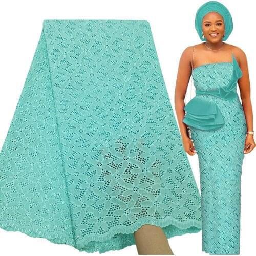 Fabricbob Latest Cotton Swiss Voile Lace In Switzerland 2021 High Quality African Lace Fabric 5 Yards Nigerian Party Embroidery