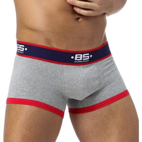 85 Brand 50PC/LOT Wholesale Sexy Boxers Male Underwear Male Panties Breathable Cotton Men Boxers Quick Dry Male Sleepwear Mesh