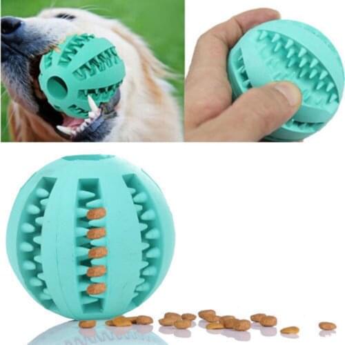 Pet Dog Toys Dog Tooth Clean Chew Ball Soft Puppy Interactive Dental Play Extra-Tough Rubber Toy