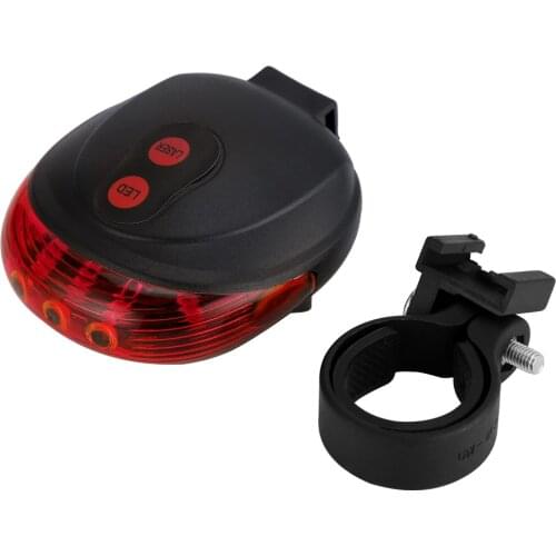 2 Pieces Light Bike LED Tail Lamp Adjustable Bicycle Warning Night Light Cycling Rear Flash Lamp Red