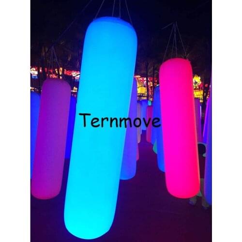 LED lighting inflatable promotional pillar led strip balloon Sandbag Shape Balloon Inflatable Lighting Pillar Column
