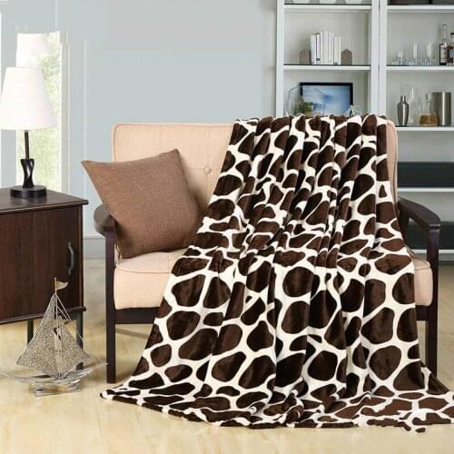 Naturelife Soft Warm Blanket Coral plaid Blankets Travel Sofa Leopard print Fleece Blankets For Bed Soft Fluffy Warm Coberto