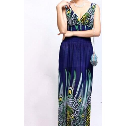 Womens Dress Party Holiday Style Beach Print Is Thin Comfortable And Soft