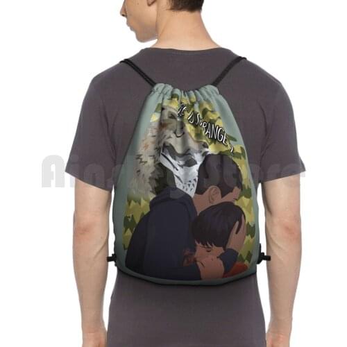 Life Is Strange 2-Wolf Brothers ( Sean & Daniel ) Backpack Drawstring Bags Gym Bag Waterproof Life Is Strange Lis Life Is