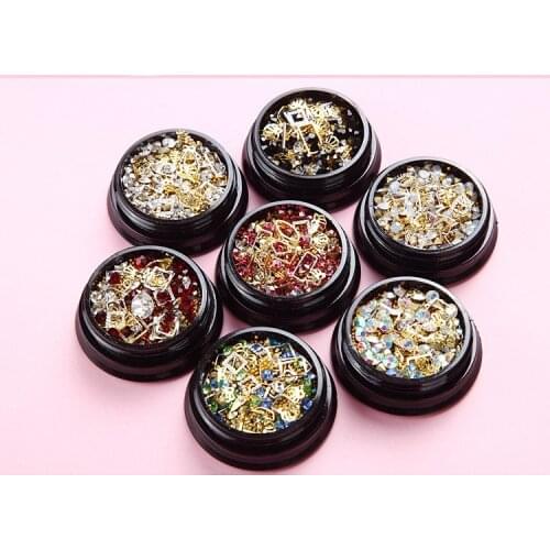 1 Box Nail Art Decorations Rhinestones Filling 3D Crystal Stones UV Resin Epoxy Mold Making Filling For DIY Jewelry