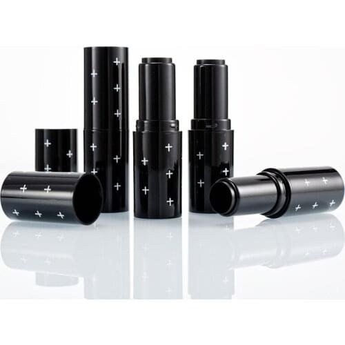 10/20/30pcs 12.1mm PP DIY Black Lipstick Tubes Lip Balm Containers Empty Cosmetic Containers Lip Rouge Bottles Wholesales