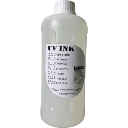 1L Pre-coating for UV LED ink/ UV mercury ink for glass or metal printing for UV printer