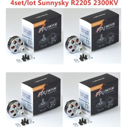 4set/lot Sunnysky R2205 2205 2300KV Brushless Motor 2CW 2CCW For RC Models Multicopter Frame Racing drone Propeller Spare Part