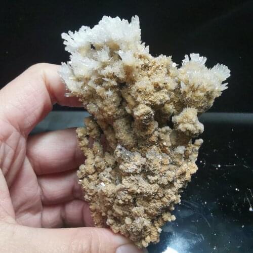 72.4gNatural rare cactus flower calcite and crystal stone mineral specimen healing energy furniture decoration QUARTZ GEM