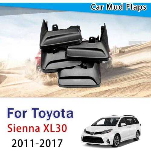 Mudflap For Toyota Sienna XL30 2011-2017 Fifth Generation Fender Mud Guard Splash Flaps Mudguard Accessories