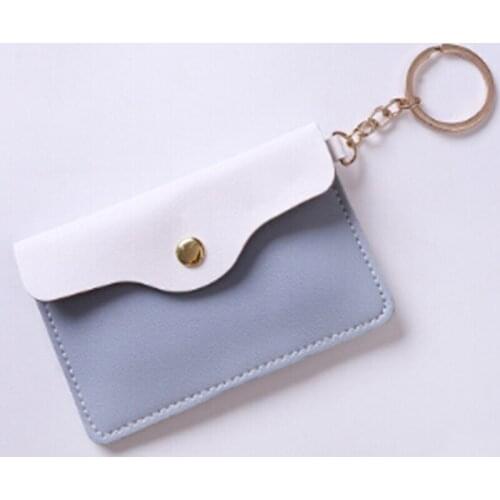 1Pc Candy Color Coin Purses Card Holder Purse Panelled Women Children Mini Change Wallets PU Leather Card Key Money Coin Bag