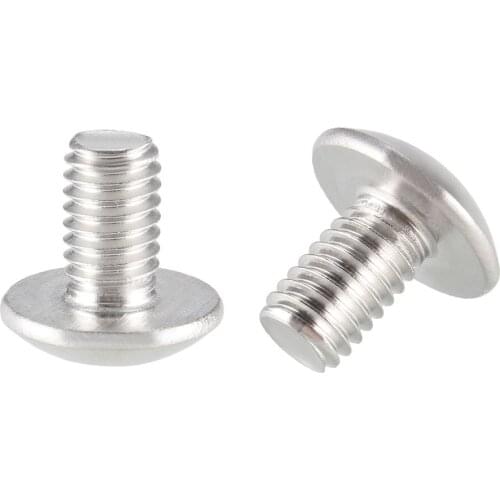 Uxcell Machine Screws, M6x10mm Phillips Truss Head Screw, 304 Stainless Steel, Fasteners Bolts 20Pcs
