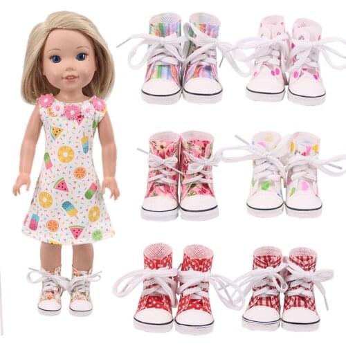 Doll Fashion Tall shoes For 14Inch American Baby&Born Baby Doll Toys For Our Generation Girl`s Gift &Christmas-Generation
