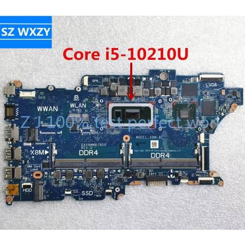 For HP ProBook 440 450 G7 Laptop Motherboard With SRGKY i5-10210U DAX8MMB18D0 X8M-8L L78079-601 DDR4 MB 100% Tested Fast Ship