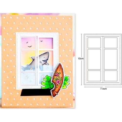 Metal cutting dies grid window frame 2020 new dies Scrapbooking craft paper knife mould blade punch stencils dies Embossing dies