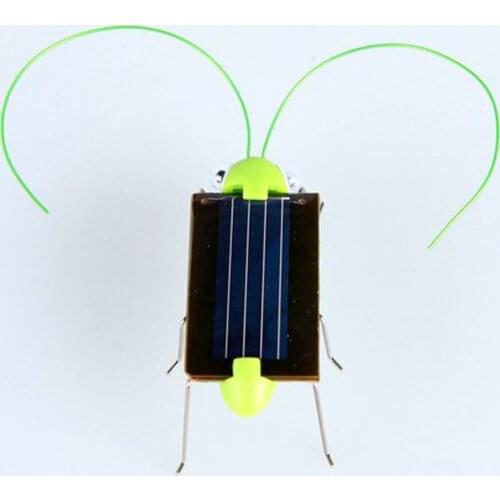 Solar Powered Insects Model Solar Powered Locust Simulation Solar Insect Grasshopper Cricket Toy Novelty Creative Toys For Kids