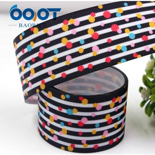 OOOT BAORJCT 1711021 38mm 10 yards Cartoon Ribbons Thermal transfer Printed grosgrain Wedding Accessories DIY handmade material