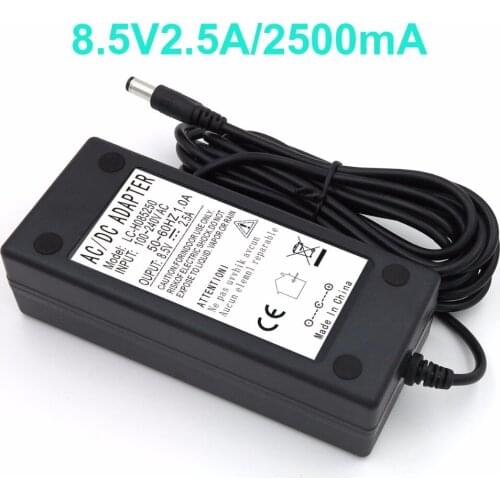 VORED DC 8.5V 2.5A/2500mA Desktop Adapter with 1m AC Cable US/EU/UK/AU Plug Converter Charger DC 5.5*2.5mm for Cash register