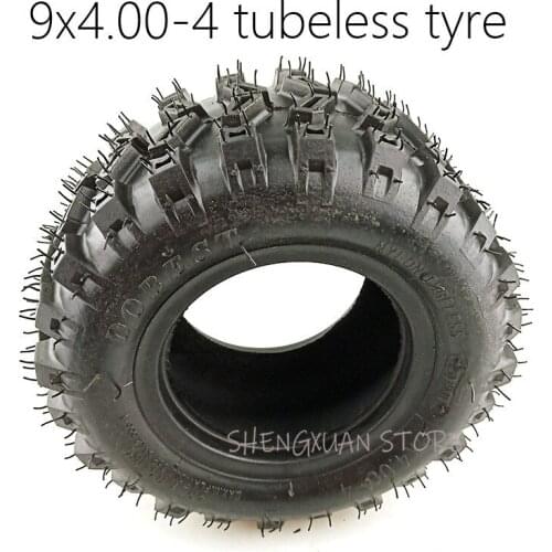 NEWEST Good Quality 9X4.00-4 Tubeless TubeType Tire for Turf Rider Tread Tubeless Lawnmower Golf Go Cart