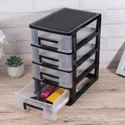 2021 New Four-layer Storage Cabinet Plastic Drawer Type Closet Portable Multifunction Dustproof Storage Rack Organizer Furniture