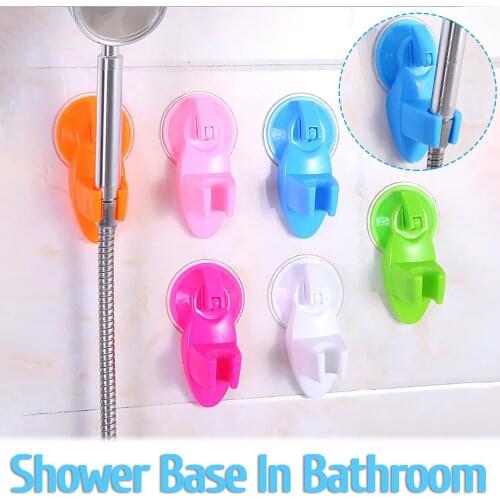 2021 New Bathroom Movable Bracket Powerful Suction Shower Seat Chuck Holder Strong Attachable Shower Head Holder Suction Cup