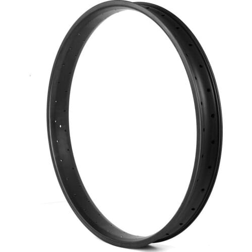 Carbon Fat Rim 80mm Width 25mm Depth For 24 inch Snow Bike / Beach Bike Fatbike Wheels Hookless Tubeless Tire rims