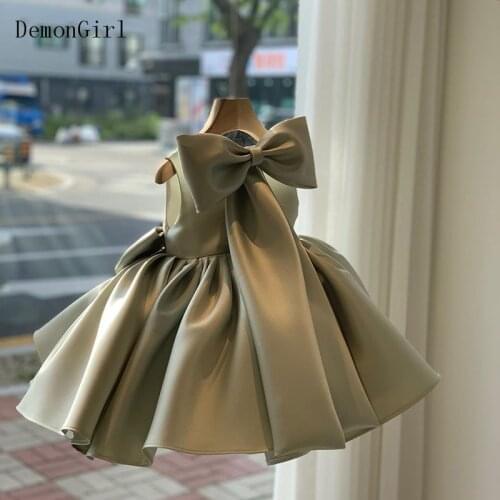 Baby Girls White Baptism Dress Newborn Princess Birthday Wear Toddler Flower Christening Ball Gown Kids Dresses for Girls 12 24M