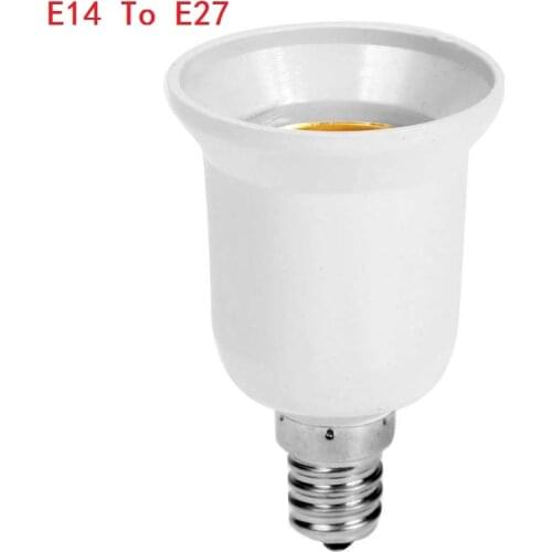 Fireproof Plastic Converter E14 To E27 Adapter Conversion Socket High Quality Material Socket Light Bulb Adapter Lamp Holder