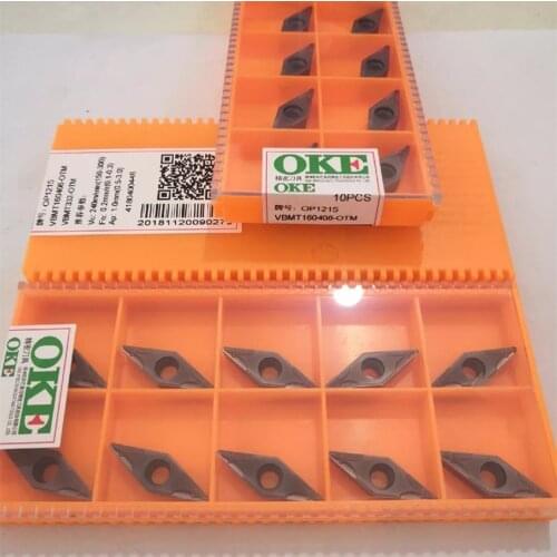 OKE VBMT160408-OTM OP1215/VBMT160412-OTM OP1215/VBMT160404-OTM OP1205H/VBMT160408-OTM OP1205H CNC carbide inserts 10PCS/BOX