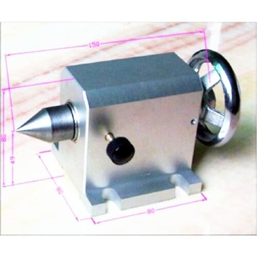Cnc rotary axis tailstock activity tailstock Center height 49MM for DIY Router Engraver Machine
