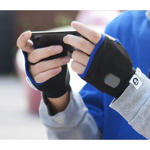 Self-heating Gloves, Fingerless Heating, USB Charging and Warmth, Semi-cut Touch Screen