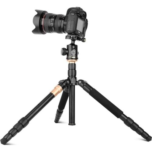 Q666 Aluminum Magnesium Alloy SLR Camera Tripod Portable Travel Function Customized OEM Tripod