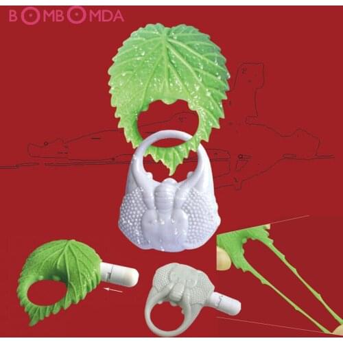 Silicone Penis Ring Vibrator Male Masturbators Vibrating Penis Rings Delay Lasting lock Sperm Ring Adult Sex Toys for Man Gay O2