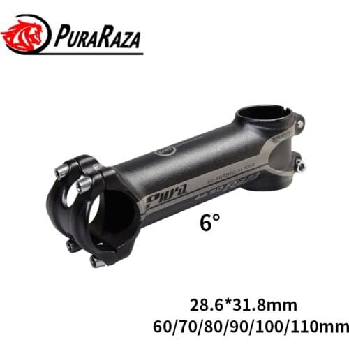 Bicycle Stem Tube Mountain Road Bike 31.8mm Handlebar Stem MTB 6 Degree 60/70/80/90/100/110 mm Carbon Fiber Stem Parts