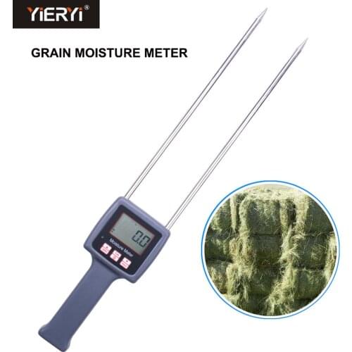 Yieryi Portable TK100H Hay Moisture Meter For Cereal Straw Bran Forage Grass Leymus Chinensis Emperor Bamboo Grass Testing Fibre