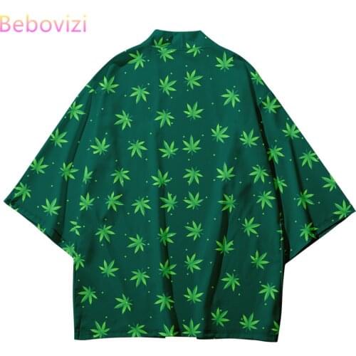 Plus Size XXS-6XL 5XL 4XL Yellow Green Fashion Japanese Streetwear Cardigan Women Men Harajuku Haori Kimono Top Yukata Tao Robe