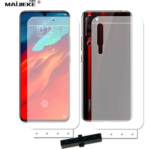 2PCS 6D Front+Back Hydrogel Film For Lenovo Z6 pro Soft TPU nano HD Full Coverage Screen protector Film(Not Glass)